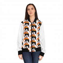 "Protect the Earth" Women's Bomber Jacket - All Over Print (AOP)